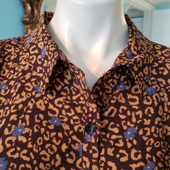 LOGO LORI GOLDSTEIN WOVEN BLOUSE QVC - Picture 2 of 9